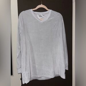 Soft Gray Long Sleeve Top and Pant set